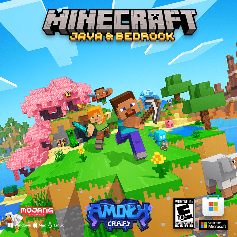 [Redeem] Minecraft: Java & Bedrock Edition For PC | คีย์รีดีม | AmoryCraft
